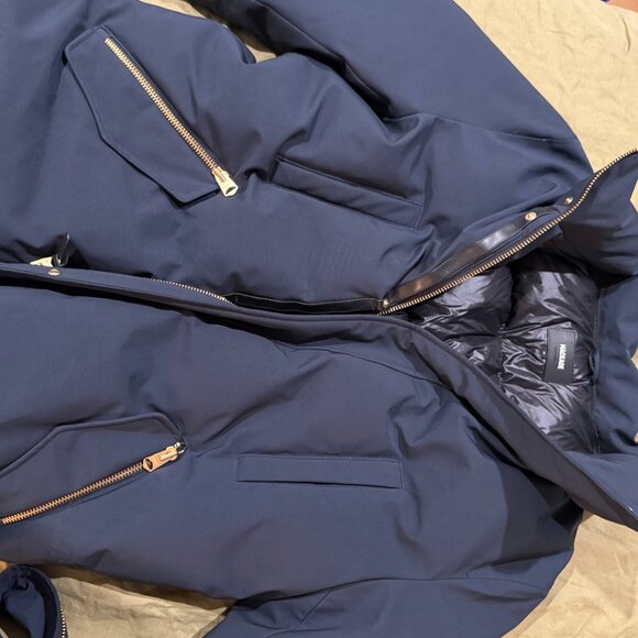 MACKAGE EDWARD-FZ 2-in-1 down parka with hooded bib and natural fur XXL (44) - Picture 14 of 14